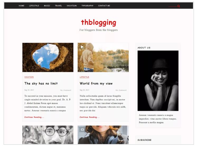 Free WOrdpress themes