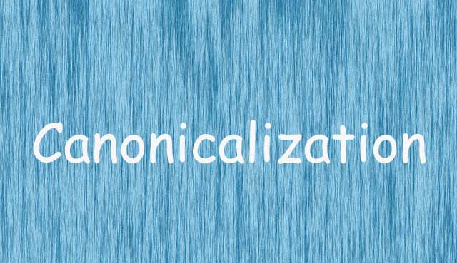 canonicalization