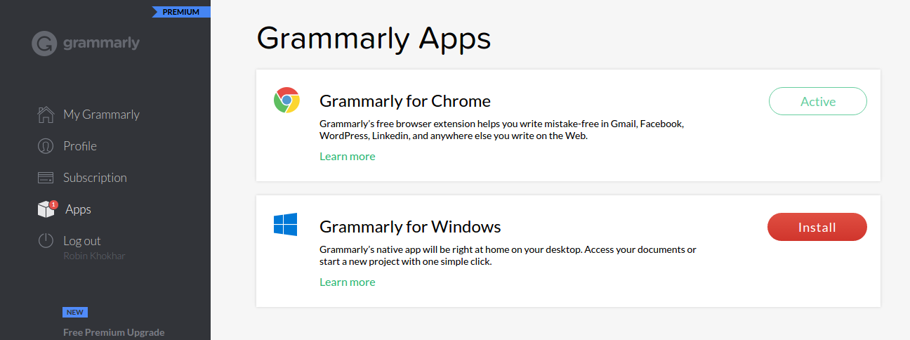 free grammarly codes