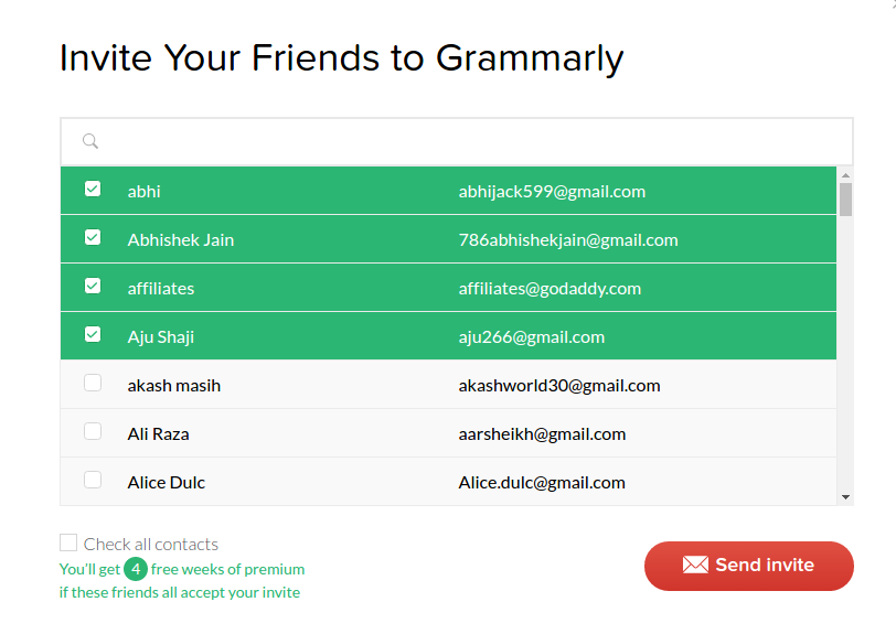 grammarly invite freid