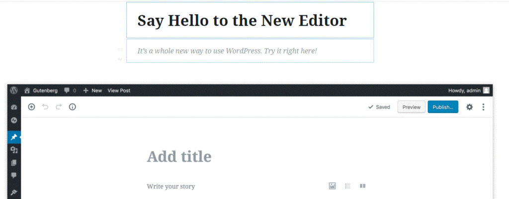 Gutenberg WordPress Editor