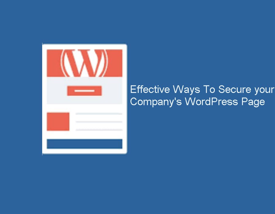 Secure Your Company's WordPress Page