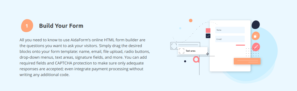 Guide to Create HTML Forms Using AidaForm Online Form Builder