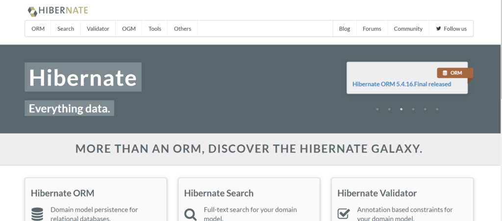 hibernate framework