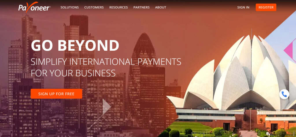 payoneer payment menthod