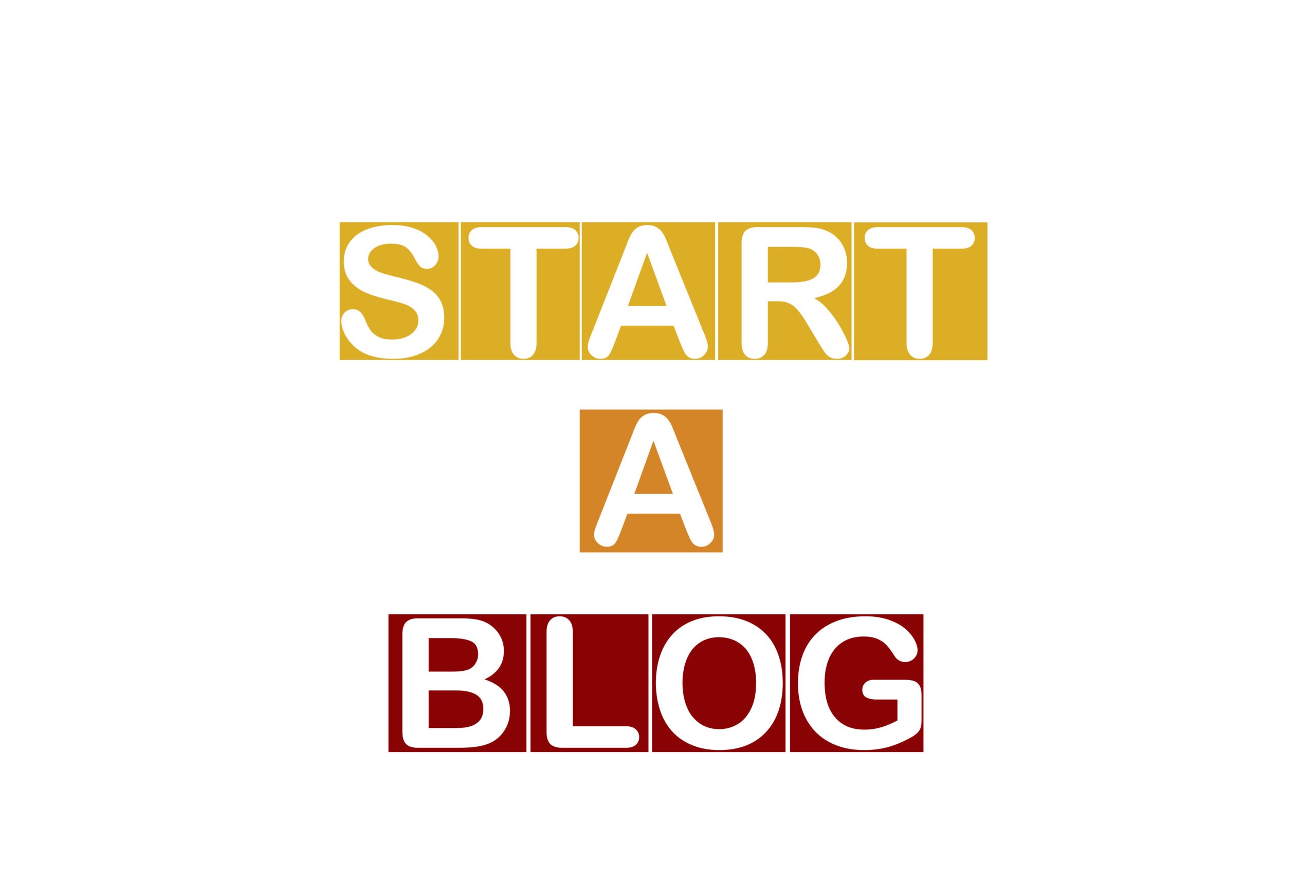 start a blog