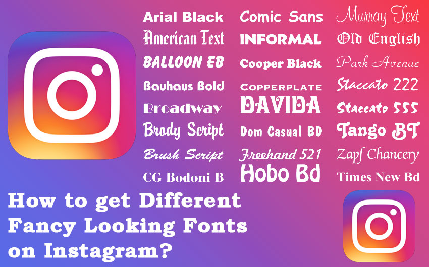 Fancy Looking Fonts on Instagram