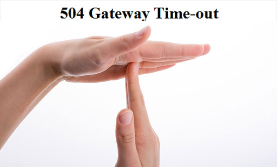 504 Gateway Timeout error