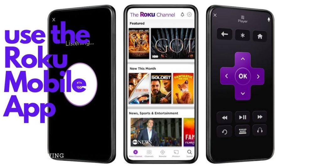 use the Roku Mobile App