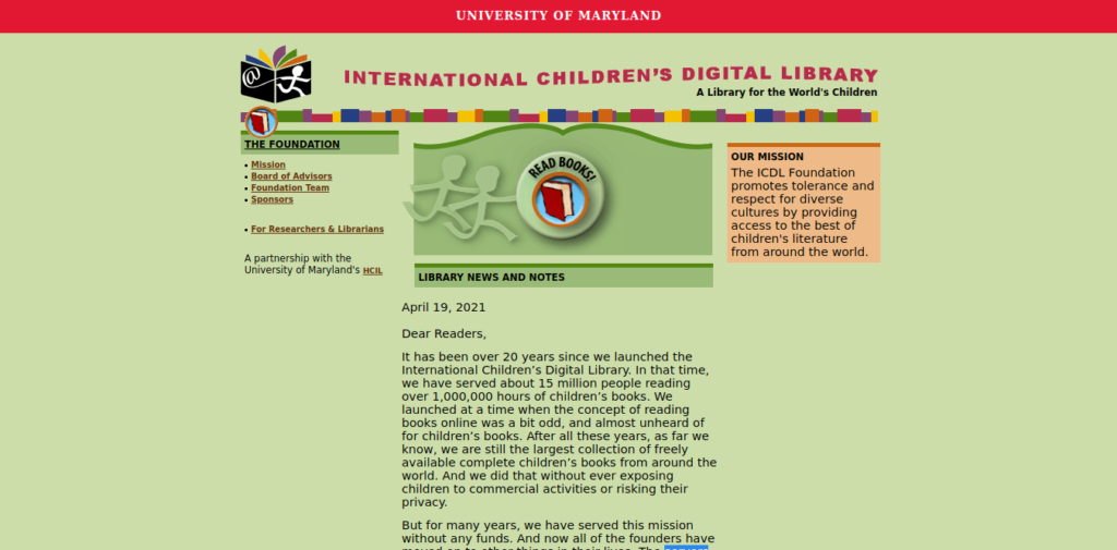 International Children's Digital Library