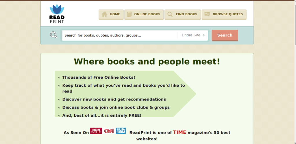 Read Print is a site used to download free books.