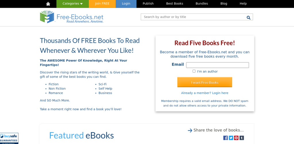 Free eBooks.net to download free books