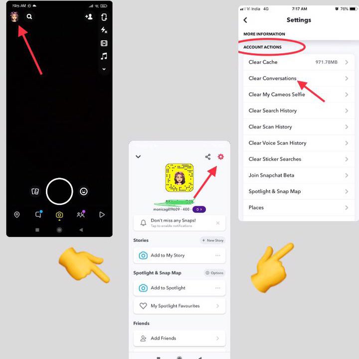 how to see snapchat conversation history