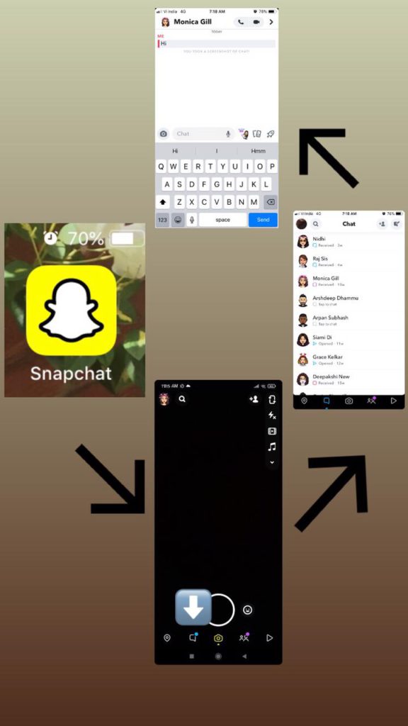 view snapchat conversation history