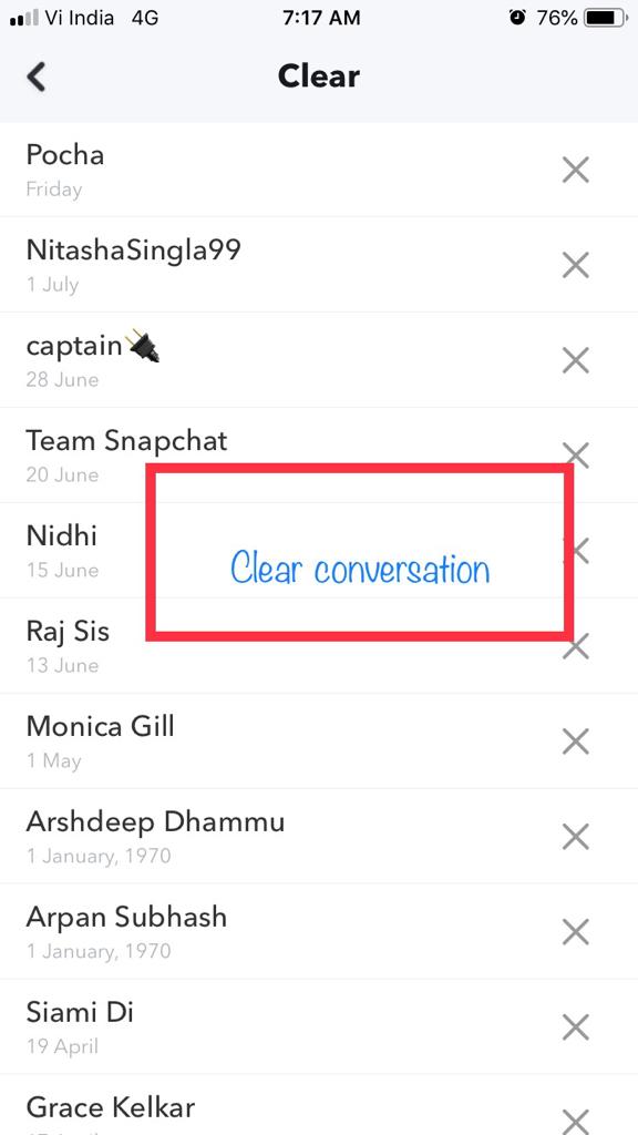 how to see snapchat conversation history