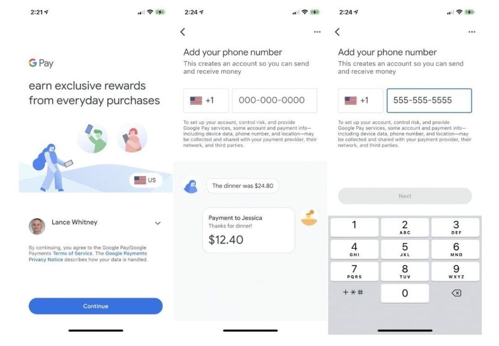 how to set up google pay on iphone