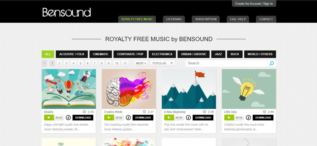Royalty free music free of charge