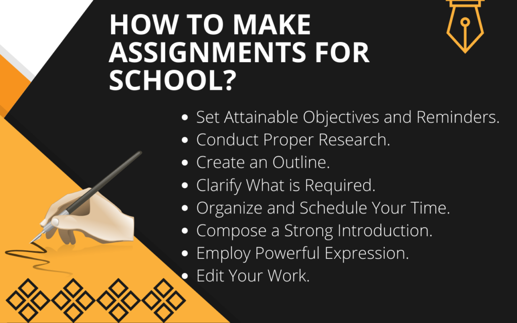 How to Make Assignments for School?