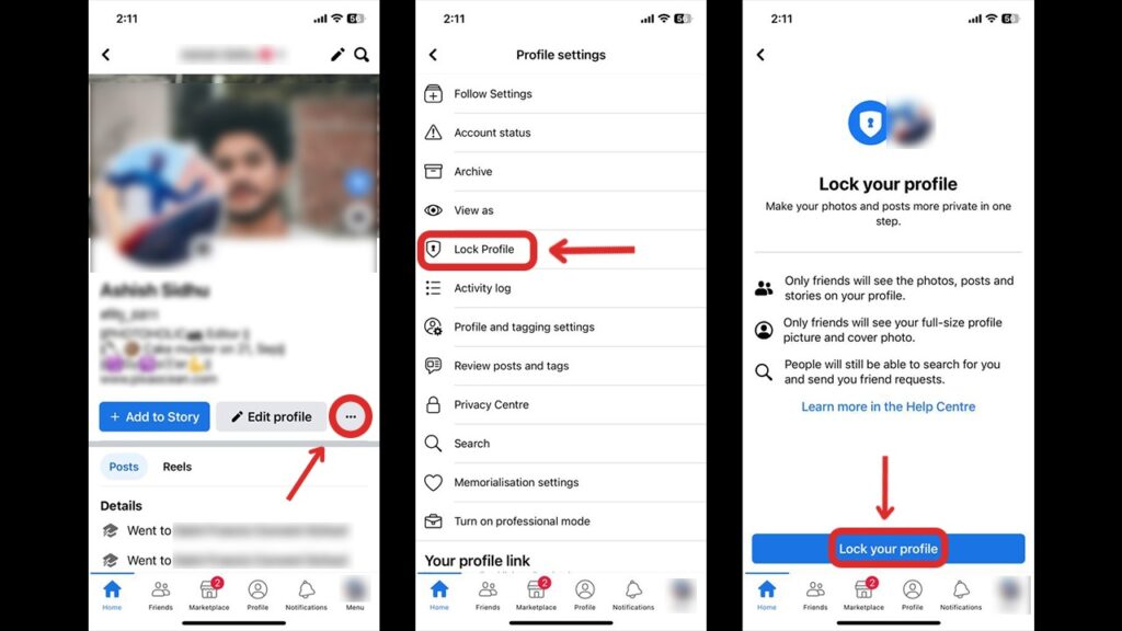 Why Facebook Profile Lock Is Not Available On iPhone Or Pc?
