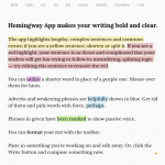 Hemingway App/Editor
