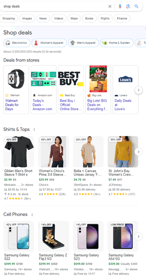 Google Shopping Portal