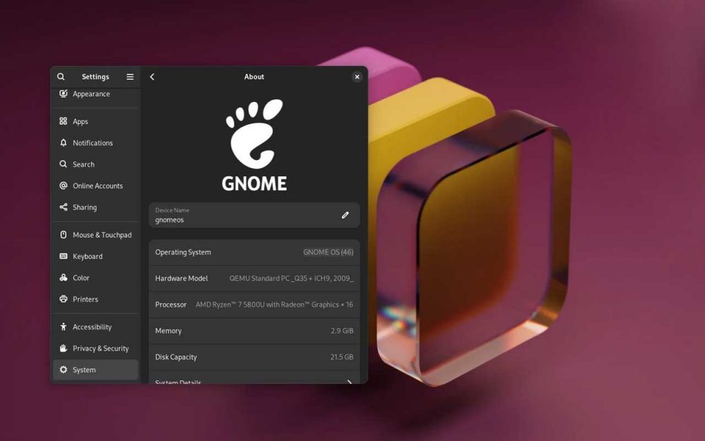 GNOME 46 updated.