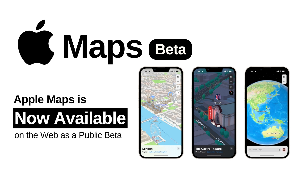 Apple Maps on the Web is Now Available as a Beta Version