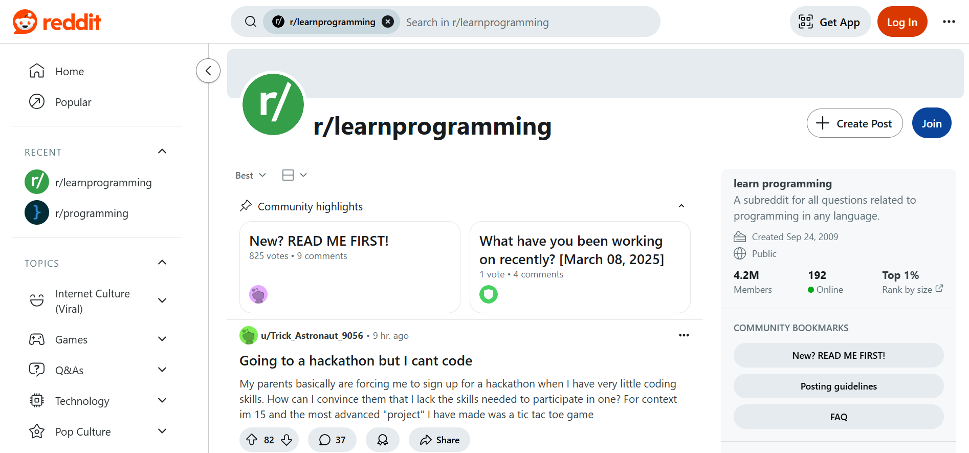 Reddit Database Coding Top 10 Reddit's Subreddits for Software Developers
