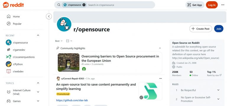 Top 10 Reddit's Subreddits for Software Developers
