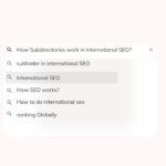 subdirectories in international SEO